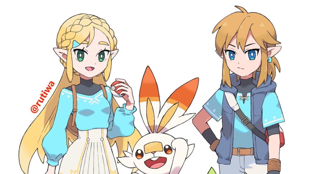 Fan-Art: What If Link And Zelda Were Pokemon Trainers In the Galar